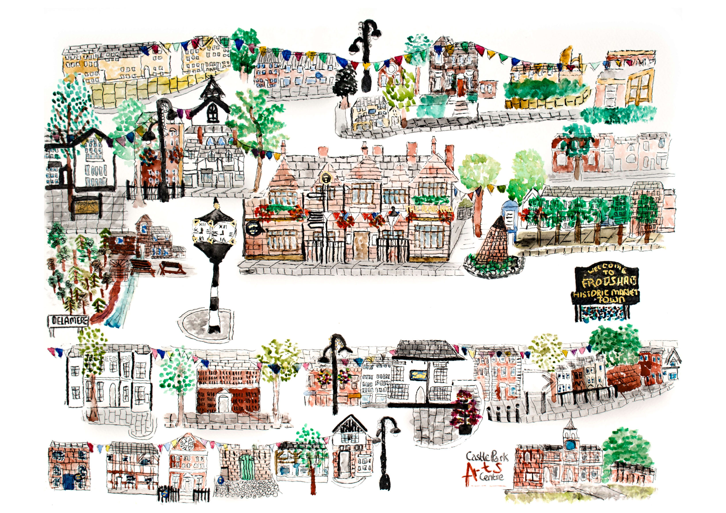 Frodsham High Street Illustration